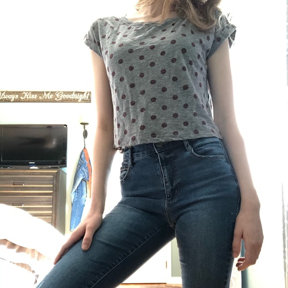 (Free with bundle) bluenotes spotted crop top! - Picture 4 of 4